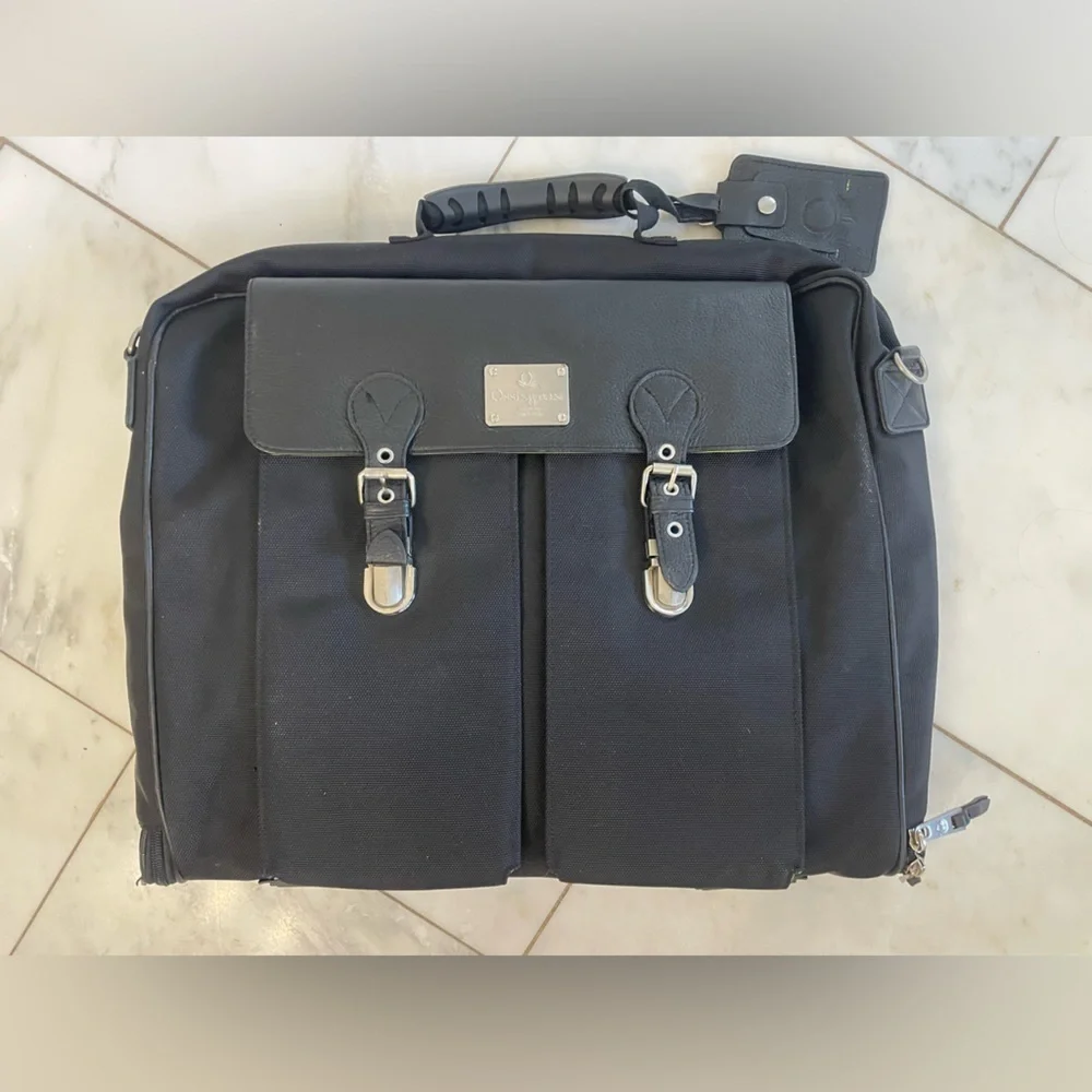 Ossington NY convertible folding garment travel bag shoulder back & hand straps